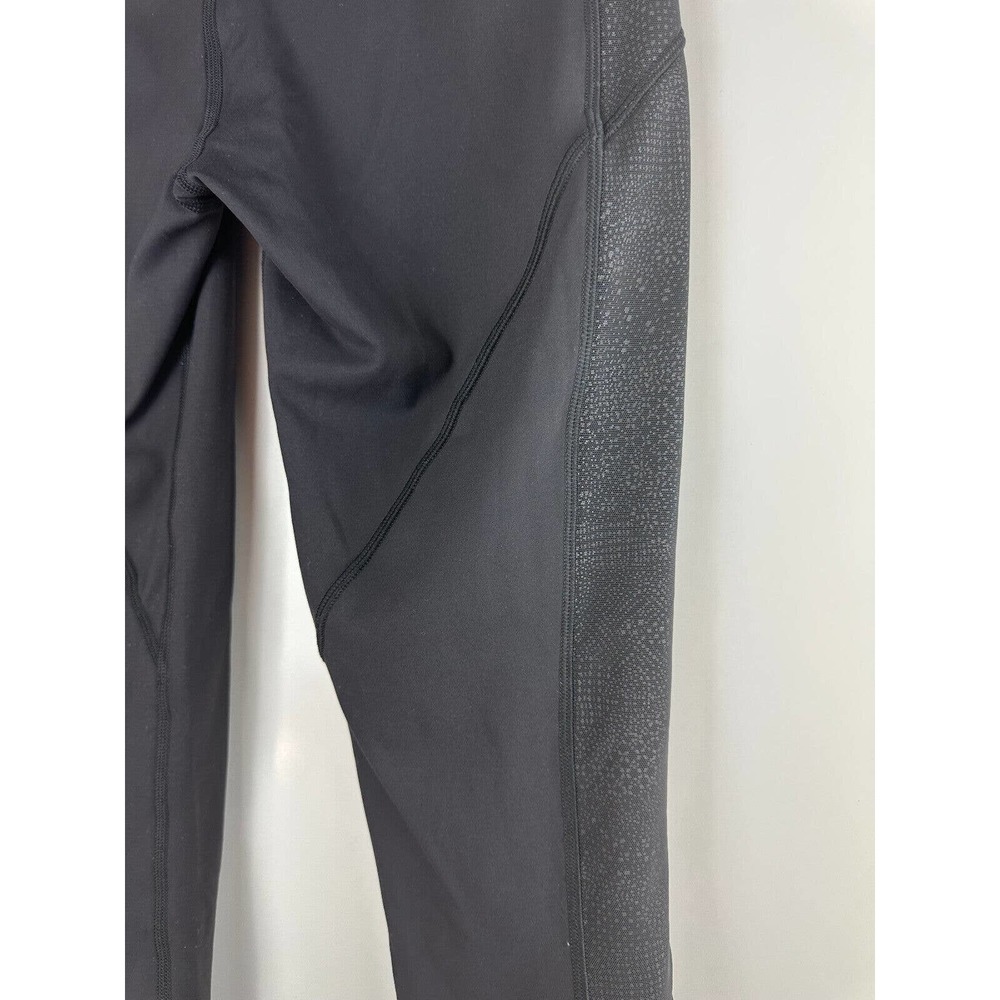 Lululemon Power Lines Crop Pant 21" Black Stretch Wicking Women's Size 8 - Picture 12 of 13